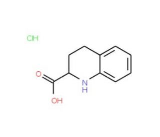 L-1,2,3,4-Tetrahydro-quinoline-2-carboxylic acid hydrochloride (CAS 63430-98-8) - chemical structure image