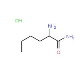 L-2-Aminohexanoic acid amide HCl (CAS 94787-97-0) - chemical structure image
