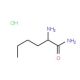L-2-Aminohexanoic acid amide HCl (CAS 94787-97-0) - chemical structure image