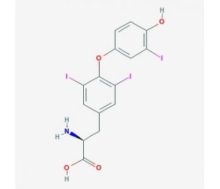 L-3,3&prime;,5-Triiodothyronine, free acid (CAS 6893-02-3) - chemical structure image
