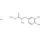 L-3,4-Dihydroxyphenylalanine methyl ester hydrochloride (CAS 1421-65-4) - chemical structure image