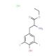 L-3,5-Diiodotyrosine ethyl ester hydrochloride (CAS 74051-47-1) - chemical structure image