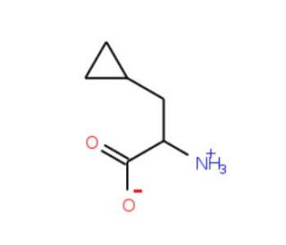 L-3-cyclopropylalanine (CAS 102735-53-5) - chemical structure image