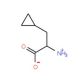 L-3-cyclopropylalanine (CAS 102735-53-5) - chemical structure image