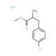 L-4-Chlorophenylalanine methyl ester hydrochloride (CAS 63024-26-0) - chemical structure image