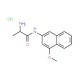L-Alanine 4-methoxy-β-naphthylamide hydrochloride (CAS 3438-14-0) - chemical structure image