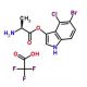L-Alanine-5-bromo- 4-chloro-3- indoxyl ester, trifluoroacetate salt (CAS 207725-18-6) - chemical structure image