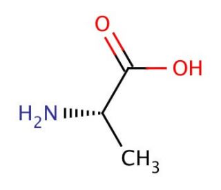 L-Alanine (CAS 56-41-7) - chemical structure image