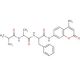 L-Alanyl-L-alanyl-L-phenylalanine 7-amido-4-methylcoumarin (CAS 62037-41-6) - chemical structure image
