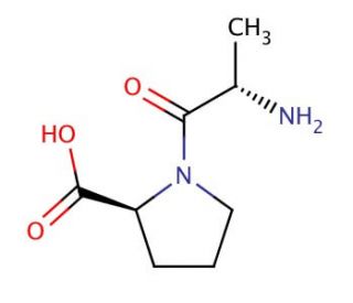 L-Alanyl-L-proline (CAS 13485-59-1) - chemical structure image