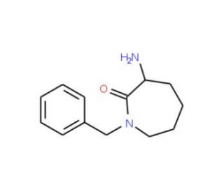 L-alpha-Amino-omega-benzyl-1-caprolactam (CAS 209983-91-5) - chemical structure image
