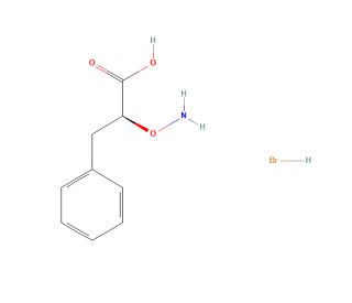 L-&alpha;-Aminoxy-&beta;-phenylpropionic Acid Hydrobromide (CAS 73086-97-2) - chemical structure image
