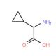 L-α-Cyclopropylglycine (CAS 49606-99-7) - chemical structure image