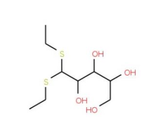 L-Arabinose diethyldithioacetal (CAS 43179-48-2) - chemical structure image
