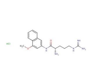 L-Arginine 4-methoxy-&beta;-naphthylamide hydrochloride (CAS 61876-75-3) - chemical structure image