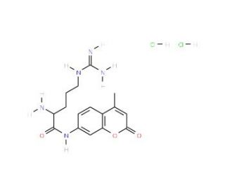 L-Arginine 7-amido-4- methylcoumarin dihydrochloride (CAS 113712-08-6) - chemical structure image