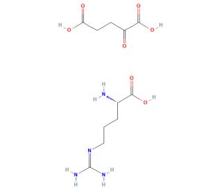 L-Arginine &alpha;-ketoglutarate (CAS 16856-18-1) - chemical structure image