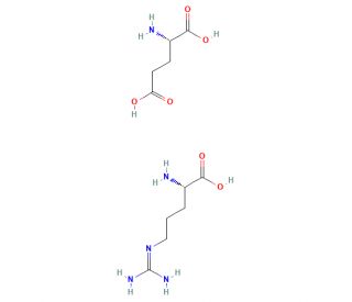 L-Arginine-L-Glutamate (CAS 4320-30-3) - chemical structure image