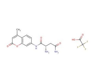 L-Asparagine alpha-7-amido-4-methylcoumarin, trifluoroacetate salt (CAS 115047-90-0) - chemical structure image