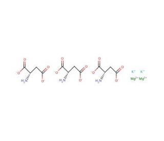 L-Aspartic acid potassium Magnesium salt (CAS 67528-13-6) - chemical structure image