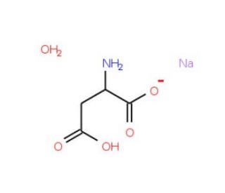 L-Aspartic acid sodium salt monohydrate (CAS 3792-50-5) - chemical structure image