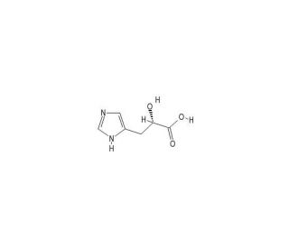 L-&beta;-Imidazolelactic acid (CAS 14403-45-3) - chemical structure image
