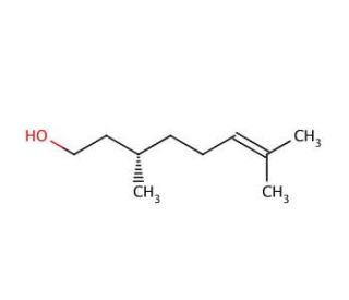L-Citronellol (CAS 7540-51-4) - chemical structure image