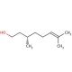 L-Citronellol (CAS 7540-51-4) - chemical structure image