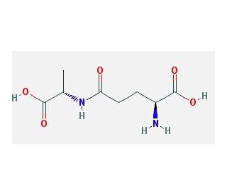 L-gamma-Glutamyl-L-alanine (CAS 5875-41-2) - chemical structure image