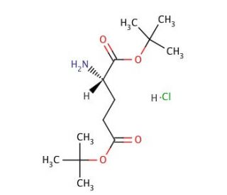 L-Glutamic acid di-tert-butyl ester hydrochloride (CAS 32677-01-3) - chemical structure image