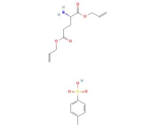 L-Glutamic acid diallyl ester tosylate (CAS 20845-16-3) - chemical structure image