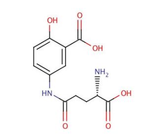 L-Glutamic acid &gamma;-(3-carboxy-4-hydroxyanilide) (CAS 74929-17-2) - chemical structure image