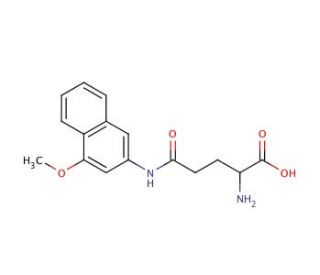 L-Glutamic acid &gamma;-(4-methoxy-&beta;-naphthylamide) (CAS 24723-50-0) - chemical structure image