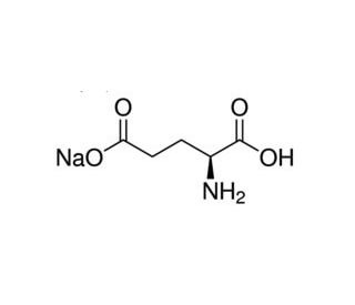 L-Glutamic acid monosodium salt (CAS 142-47-2) - chemical structure image