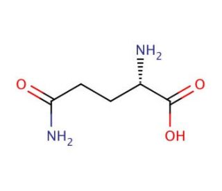 L-Glutamine (CAS 56-85-9) - chemical structure image