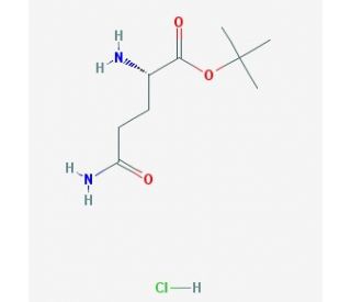 L-Glutamine alpha-tert-butyl ester hydrochloride (CAS 39741-62-3) - chemical structure image