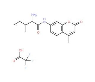 L-Isoleucine-7-amido-4-methylcoumarin trifluoroacetate salt (CAS 191723-53-2) - chemical structure image