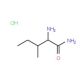 L-Isoleucine amide hydrochloride (CAS 10466-56-5) - chemical structure image