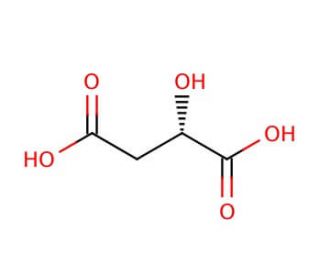 L(&minus;)-Malic Acid (CAS 97-67-6) - chemical structure image