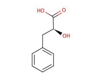 L-(&minus;)-3-Phenyllactic acid (CAS 20312-36-1) - chemical structure image