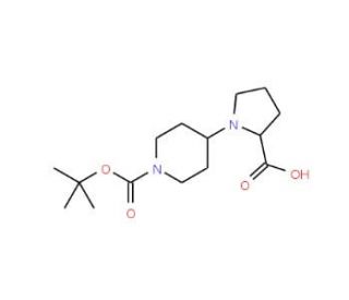 L-N-[(4-Boc)piperidino]proline (CAS 221352-39-2) - chemical structure image