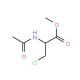 L-N-Acetyl-β-chloroalanine Methyl Ester (CAS 18635-38-6) - chemical structure image