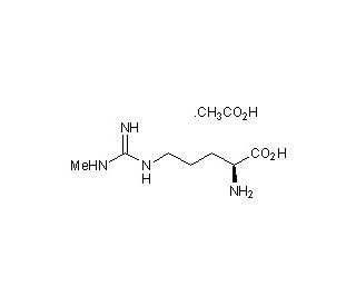 L-NG-Monomethylarginine, Acetate Salt (L-NMMA) (CAS 53308-83-1) - chemical structure image