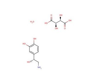L-Noradrenaline Bitartrate Monohydrate (CAS 108341-18-0) - chemical structure image