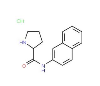 L-Proline &beta;-naphthylamide hydrochloride (CAS 97216-16-5) - chemical structure image