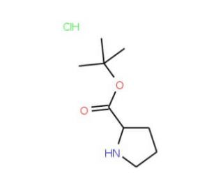 L-Proline tert-butyl ester hydrochloride (CAS 5497-76-7) - chemical structure image