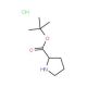 L-Proline tert-butyl ester hydrochloride (CAS 5497-76-7) - chemical structure image
