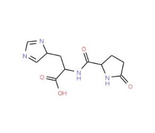 L-Pyroglutamyl histidine (CAS 32159-22-1) - chemical structure image