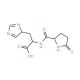 L-Pyroglutamyl histidine (CAS 32159-22-1) - chemical structure image