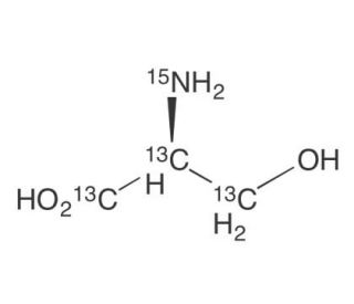 L-Serine -13C3,15N - chemical structure image